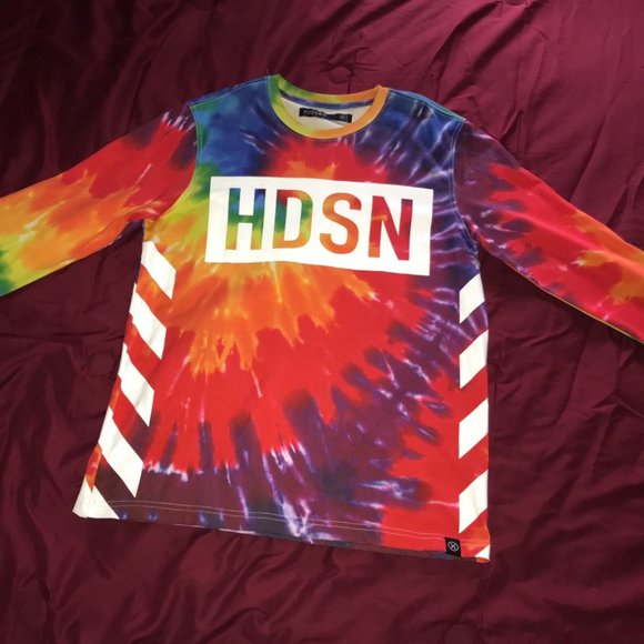 Hudson Outwear Tops - Rainbow Tie Dye Long Sleeve Top